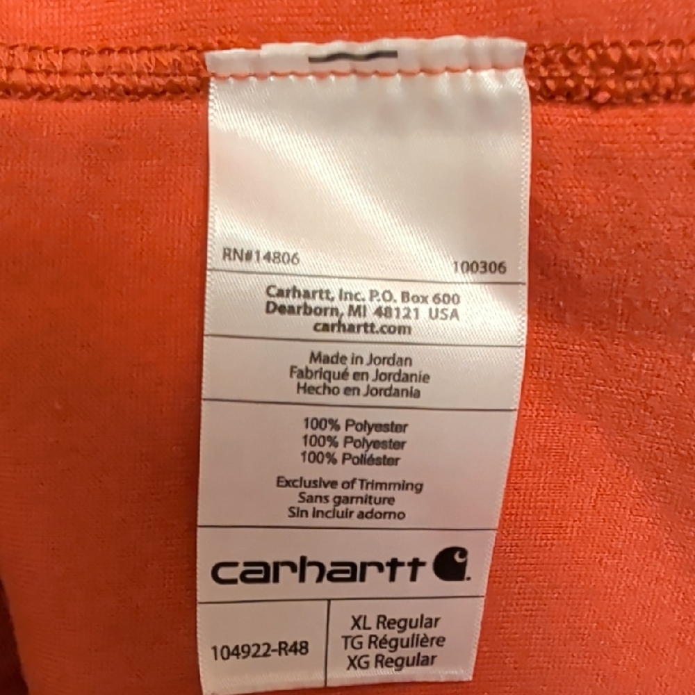 Carhartt Women’s Relaxed Fit Fleece Pullover Size XL NWOT MSRP $89.99 - Picture 6 of 6